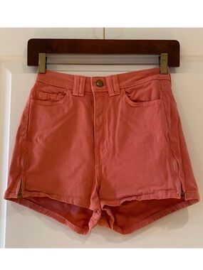 American Apparel High Rise Red Shorts